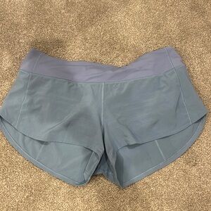 Blue Lululemon Speed up shorts